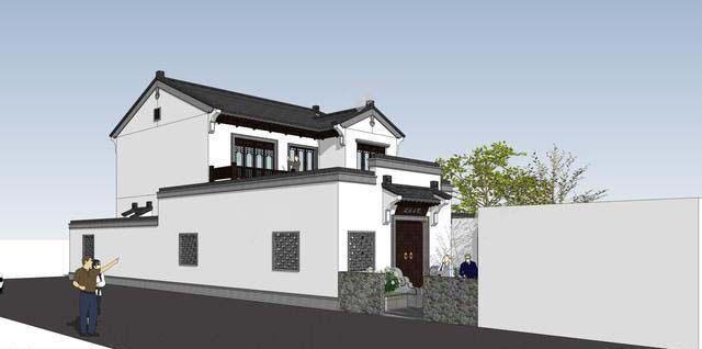 新中式帶庭院別墅設(shè)計,新與舊的融合,耐人細品