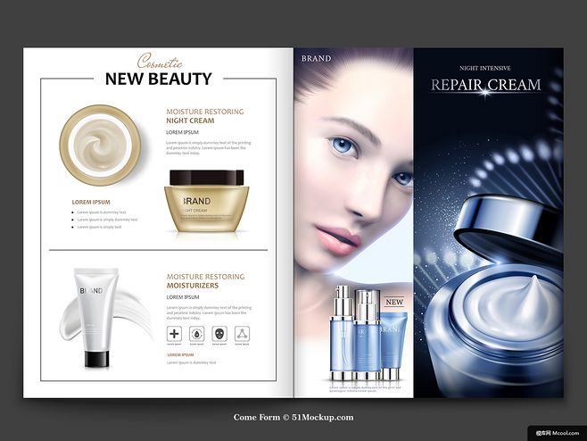 精致護(hù)膚畫(huà)冊(cè) 美女模特演繹護(hù)膚品藝術(shù)之美